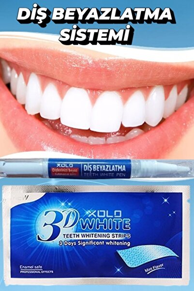 xolo Diş Beyazlatma Seti 3 Adet Diş Bandı 1 Adet Diş Kalemi