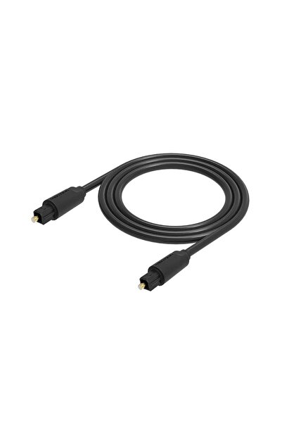 Generic Digital Optical Fiber HiFi DTS Stereo Audio Extension Cable For DVD And Home Theatre Black
