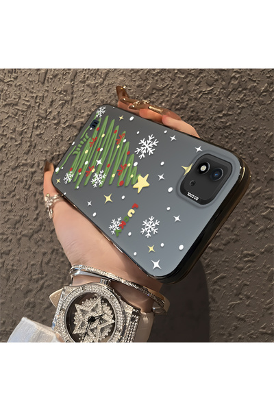 ucuc حافظة سيليكون مضادة للسقوط بنمط شجرة عيد الميلاد متوافقة مع Realme C20/C20A