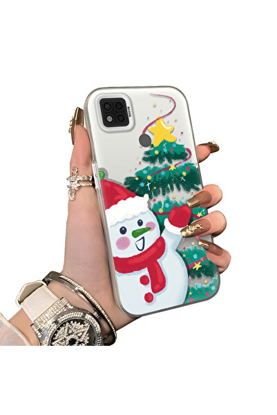 ucuc حافظة سيليكون مضادة للسقوط بنمط ندفة الثلج لعيد الميلاد متوافقة مع هاتف ...