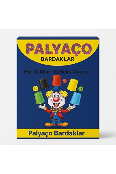 TİFOYS Clown Cups Ring Toss Game – Speed, Attention, and Reflex Enhancing Box...