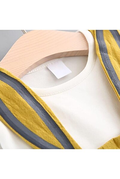 MINIMEAccessories Baby Girls’ Dress & Top Set | 18-24 Months |Yellow | Cotton | Adjustable Straps | Lightweight