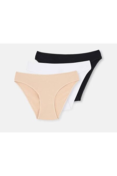 Dagi 3 lü Paket Düşük Bel İzsiz Slip Külot 5101KC