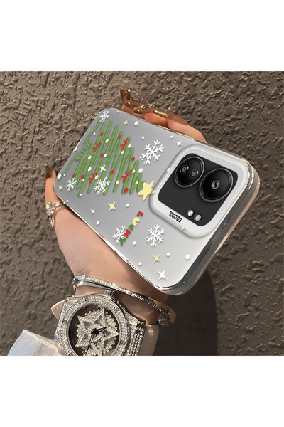 ucuc حافظة سيليكون مضادة للسقوط بنمط شجرة عيد الميلاد متوافقة مع هاتف Xiaomi ...