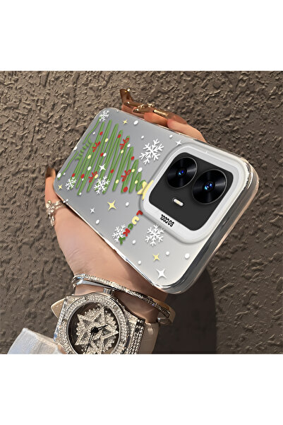 ucuc حافظة سيليكون مضادة للسقوط بنمط شجرة عيد الميلاد متوافقة مع هاتف Realme C55