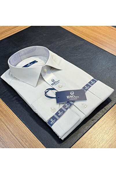 OwenLife Owen Life Cotton Cabardine Fabric Classic Cut Quality Shirt