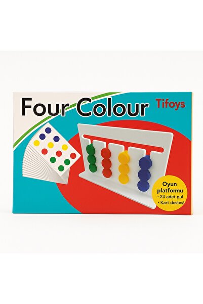 TİFOYS لعبة مطابقة الألوان بأربعة ألوان - لعبة المنطق التعليمية مونتيسوري