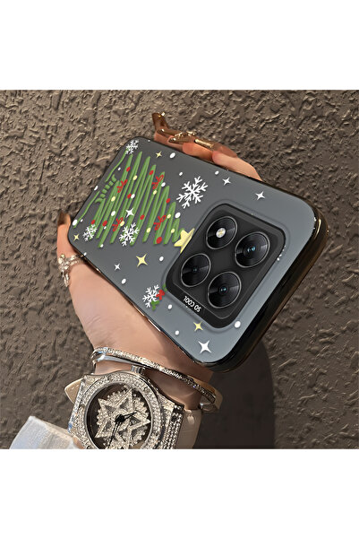 ucuc حافظة سيليكون مضادة للسقوط بنمط شجرة عيد الميلاد متوافقة مع هاتف Xiaomi ...