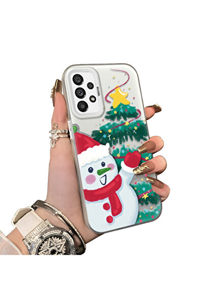 ucuc حافظة سيليكون مضادة للسقوط بنمط ندفة الثلج لعيد الميلاد متوافقة مع هاتف ...