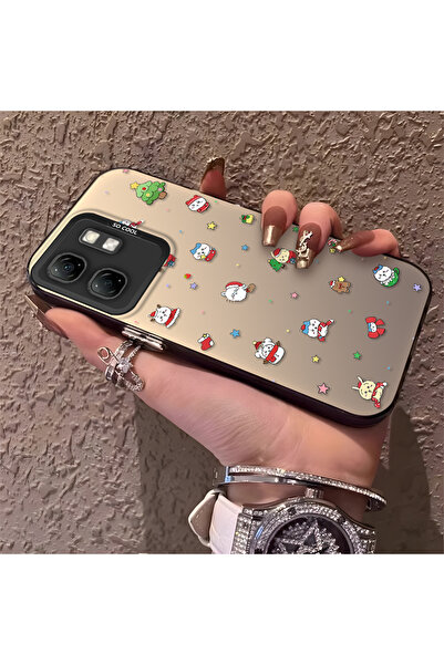 ucuc حافظة سيليكون مضادة للسقوط متوافقة مع نمط سانتا كلوز من Infinix Smart 9