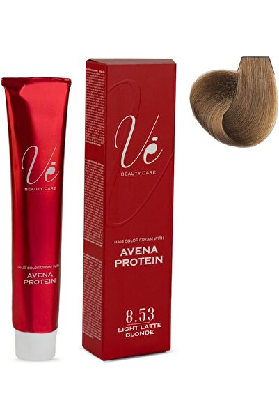 Ve Beauty Care Hair Color Cream #8.53 Light Latte Blonde - 100ml