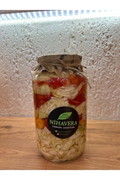 NİHAVERA Ev Yapımı Karışık Sebze Turşusu – Doğal & Katkısız 1 kg