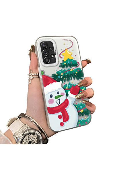 ucuc حافظة سيليكون مضادة للسقوط بنمط ندفة الثلج لعيد الميلاد متوافقة مع هاتف ...