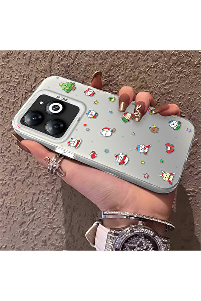 ucuc حافظة سيليكون مضادة للسقوط متوافقة مع هاتف Tecno Spark Go 2024 بنمط سانت...