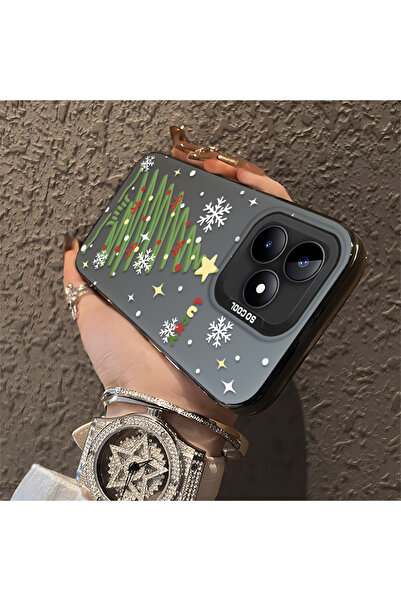 ucuc حافظة سيليكون مضادة للسقوط بنمط شجرة عيد الميلاد متوافقة مع هاتف Realme ...