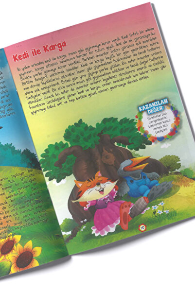 Çocuk Gezegeni 4+ Yaş Değerler Eğitimi Seti 8 Adet Dergi Boy Kitap