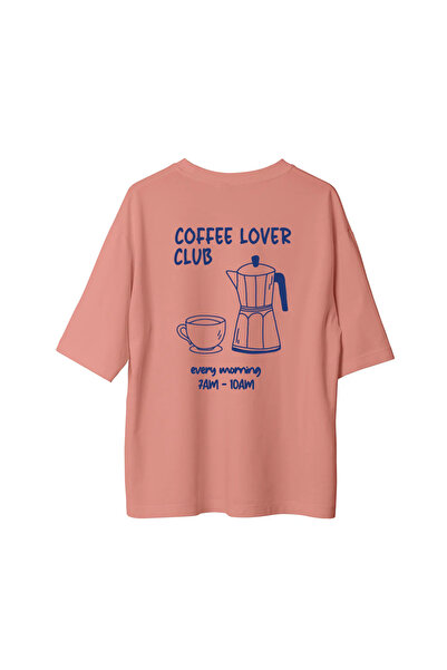 CANDLEMASTORE Coffee Lover Club - Oversized T-Shirt