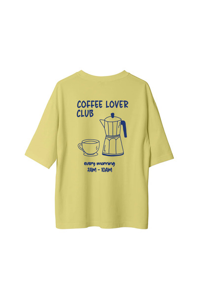 CANDLEMASTORE Coffee Lover Club - Oversized T-Shirt