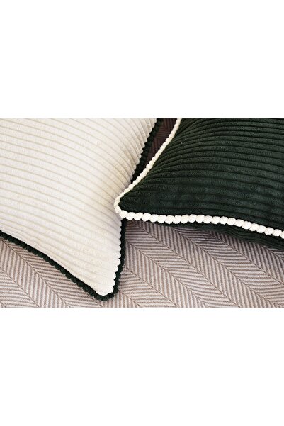 GAVİLLA Lüks Fitilli Kadife Kırlent Kılıfı