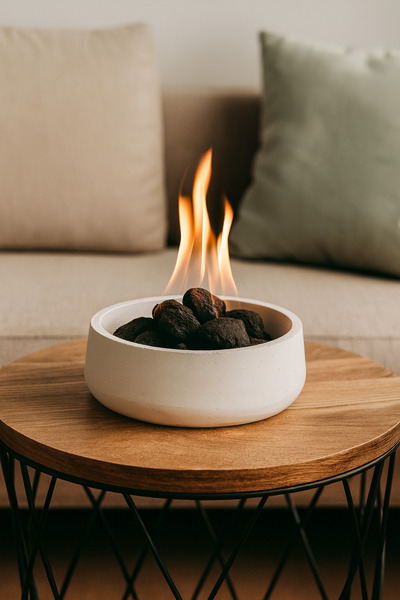 woodden style Taş Tozu Ateş Çukuru