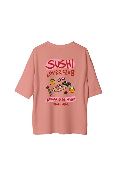 CANDLEMASTORE Sushi Lover Club - Oversized T-Shirt