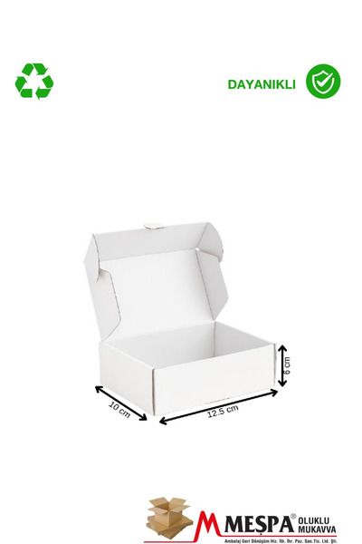 Markasız ucuz 12,5 x 10 x 6 - 50 adet küçük boy karton kutu - E ticaret ve Kargo kutusu
