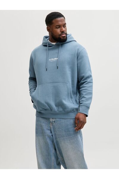 Jack & Jones Plus Kapuzenpullover Plus Size Gedruckt Kapuzenpullover