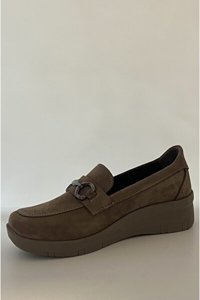 JESSE أحذية جلدية أصلية ذات نعل طبي من جلد المنك نوبوك