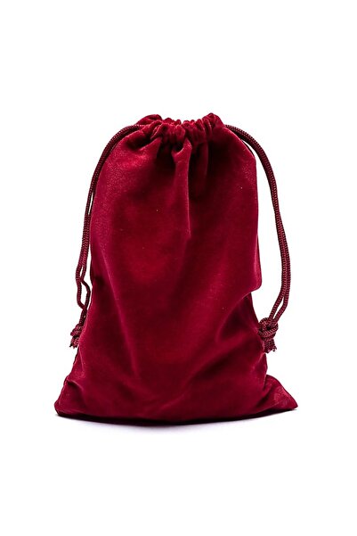 bag Saculet de cadou din catifea burgundy M -- 13x18cm
