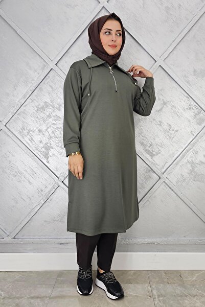 PYS KADIN FERMUARLI BAĞCIKLI TESETTÜR TUNİK