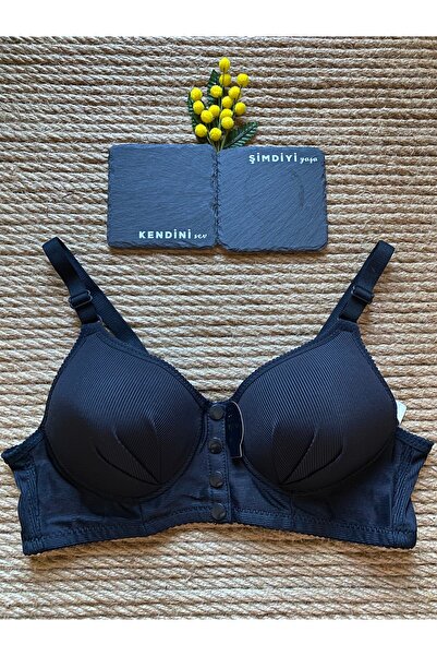 musconova حمالة صدر نسائية مريحة بزر إغلاق أمامي، حمالة صدر أساسية سادة