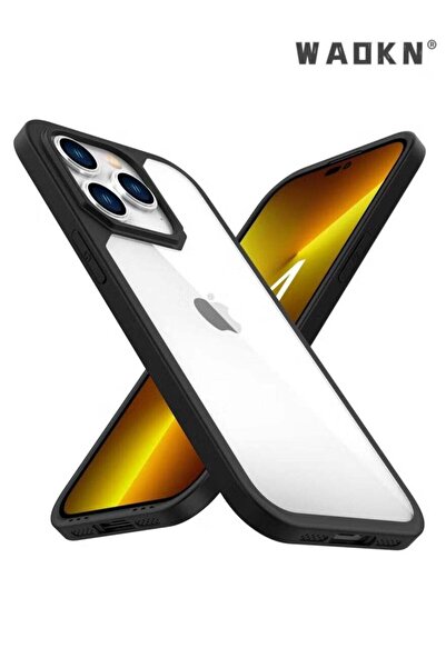 WAOKN iPhone 15 Pro Max Clear Slim Shockproof Silicone Hard Back Case