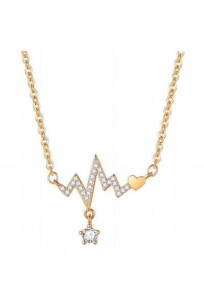 Nismaa Jewels Heart Necklace For Women 18k Gold Plated, Tarnish-free | Water ...