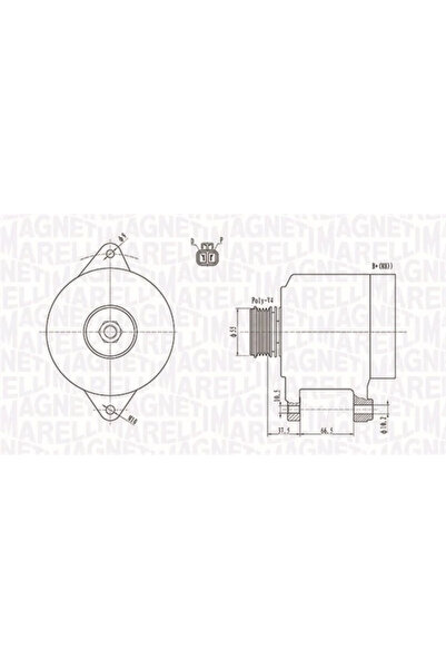 MAGNETI MARELLI Generator / Alternator Mazda 323 C 5/323 F 5/323 F 6
