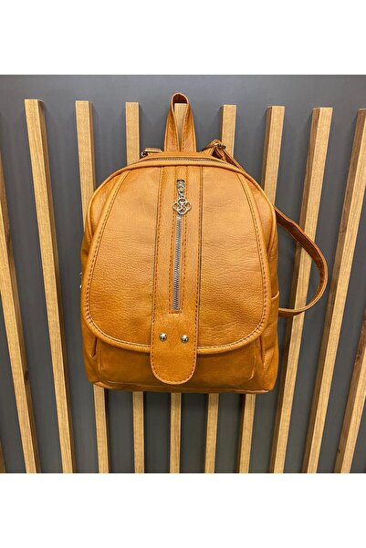 DAVID POLO SIRT ÇANASI Kadın Yumuşak Dokulu Çift Çapraz Fermuarlı Askılı ve S...