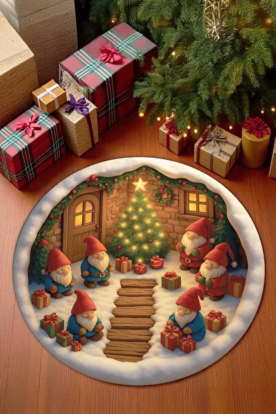 Qatalina 3 BOYUTLU YILBAŞI HALISI LEKE TUTMAZ KAYMAZ TABAN ÖZEL 3 BOYUTLU CÜC...