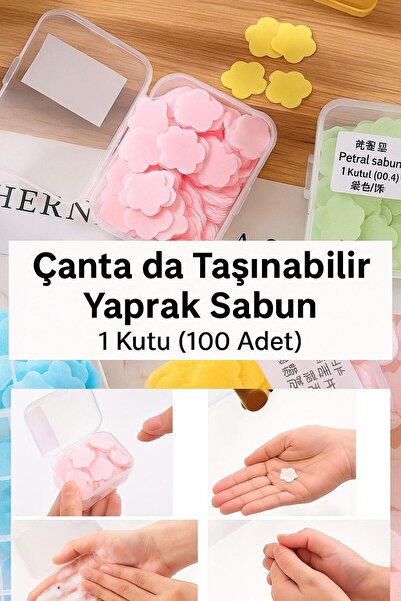 Hayveys 100 Yaprak Parfümlü Eriyen Mini Kağıt Sabun El Sabunu Çanta Boy Hijyen
