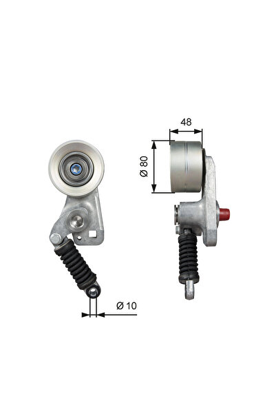 GATES Intinzator Curea Curea Distributie Mercedes-Benz Actros