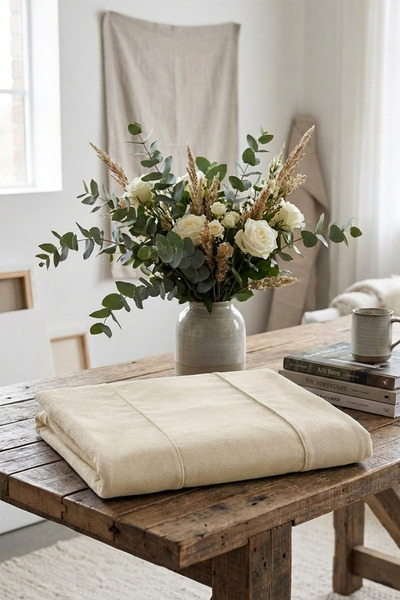 Mobpazar Başlık Kılıfı, Lavinya Yatak Başlık Kılıfı Krem