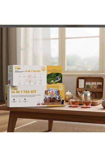 Generic Dinx Tea Set for Trips and Gardens - Multi-Color