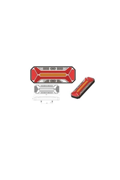 ÇERAY 12V-24V Stop Lambası Neon Ledli (Kayar Sinyalli) (5 Fonksiyonlu) E Belg...