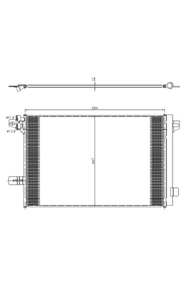 NRF Condensator climatizare Vw Multivan T6/Transporter T6 / Caravelle T6 Bus/...