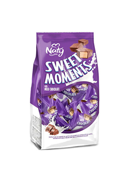 NATY Momente dulci – Napolitane cu cremă de lapte și glazură de ciocolată cu lapte 700 g
