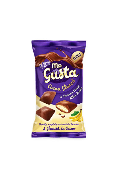 VİVA Me Gusta Filled Pillows with Banana Cream and Cocoa Glaze 100 g