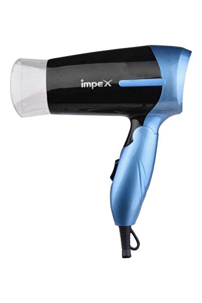 İMPEX HD 1K2 Travel Hair Dryer 800-1000W Foldable Cool Shot Speed Hang Loop F...