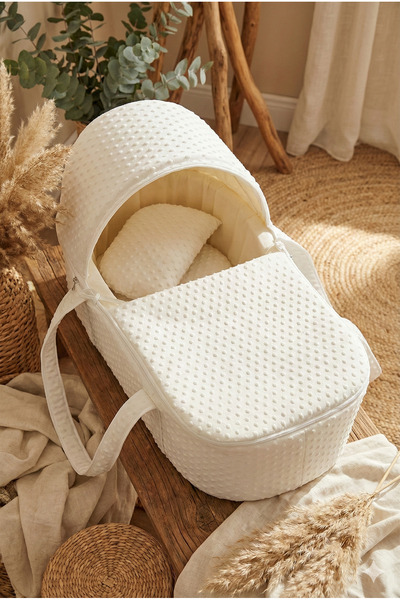 Al Fajr Babys سرير أطفال فاخر محمول - عش قطن ناعم عالي الجودة، سرير سفر للأطف...