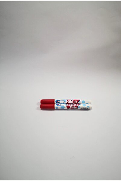 FABRIC Kırmızı Tekstil Kalemi Kumaş Tişört Boyama T-shirt Marker Jumbo Boy (2...