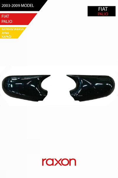 Raxon FIAT PALIO 2003-2009 Batman & Yarasa Ayna Kapağı – Parlak Piano Black S...