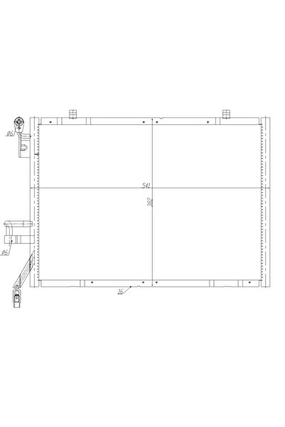 NRF Condensator Climatizare Ford B-Max/Fiesta 6/Tourneo Courier B460 Microbus