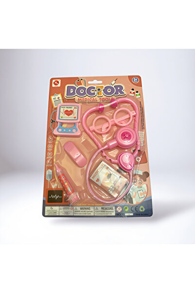 Universul Jucăriilor Set Doctor cu accesorii medicale – jucărie educativă pentru copii 3+ (roz/albastru)